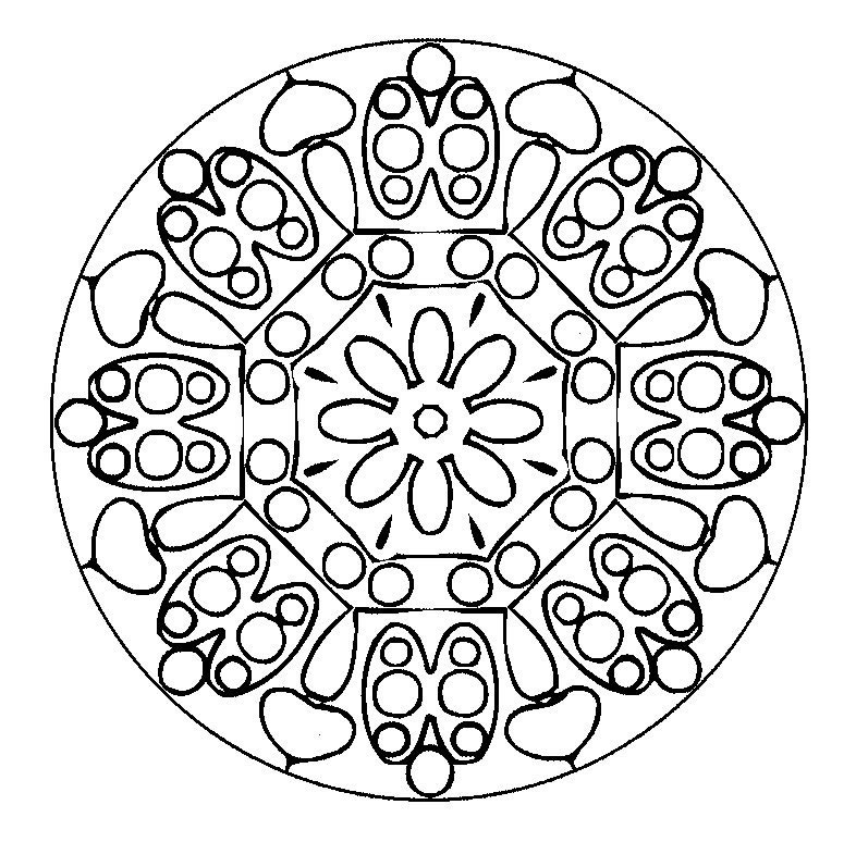 mandalas tibetanos para colorear