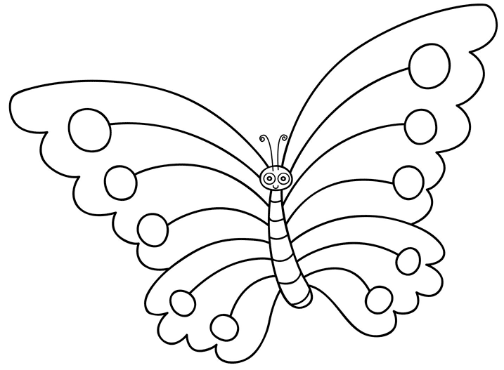 mariposas dibujos para colorear