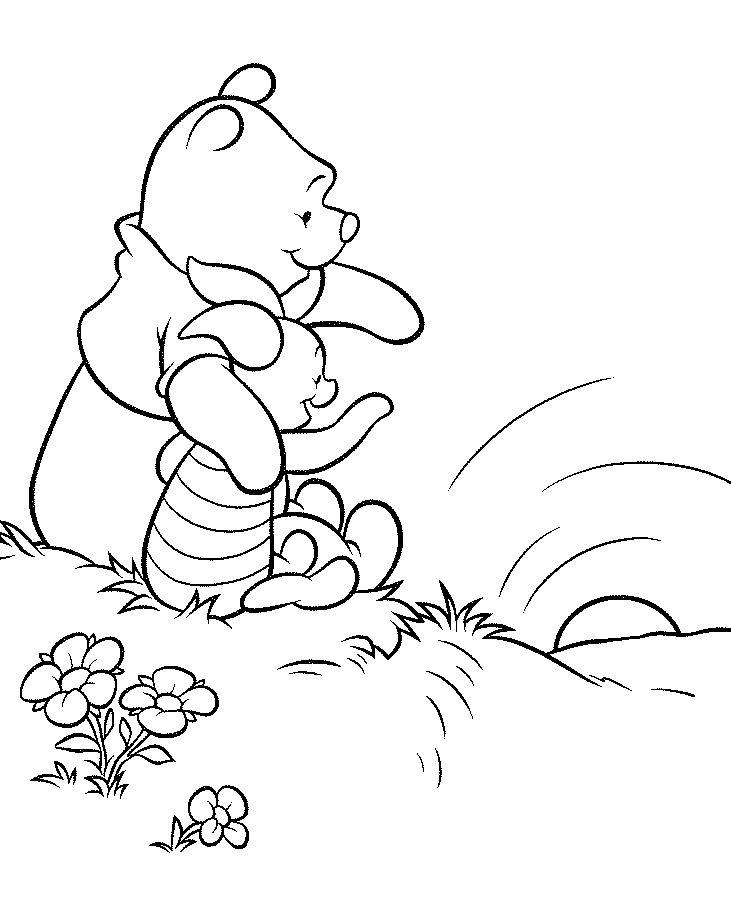 oso pooh para colorear