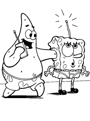 pintar a bob esponja