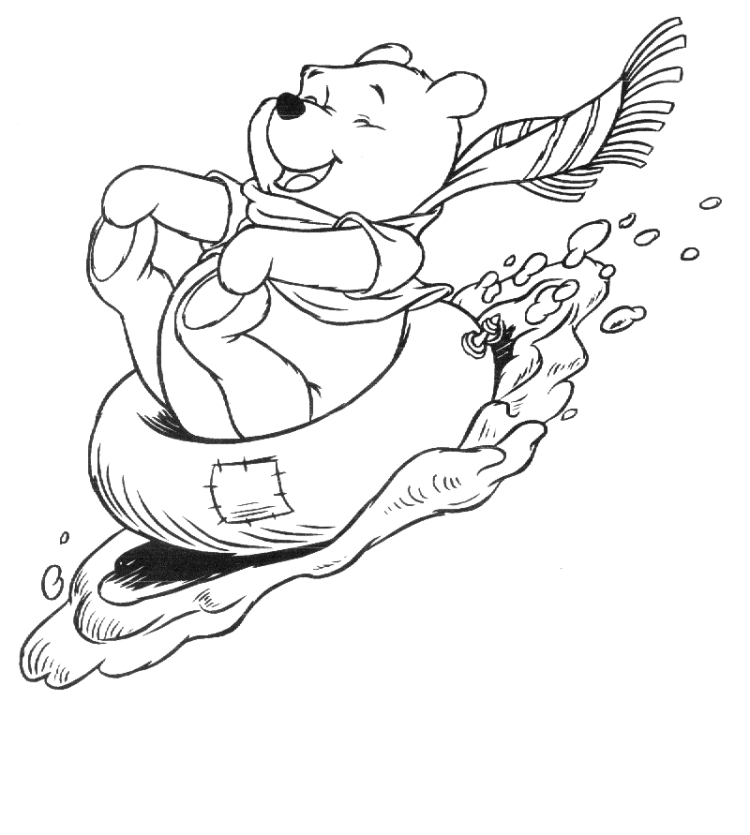 pooh colorear