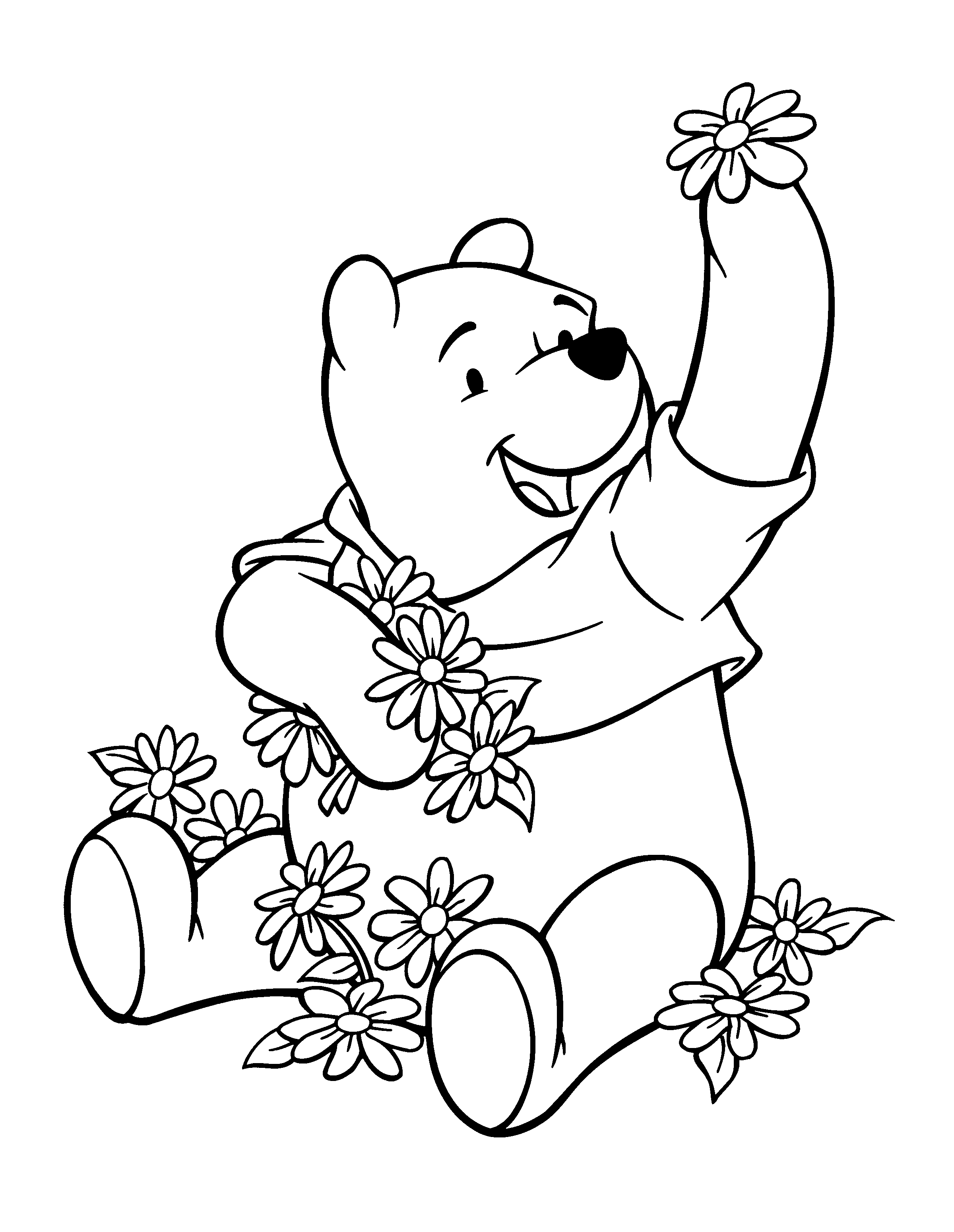 winnie de pooh para colorear