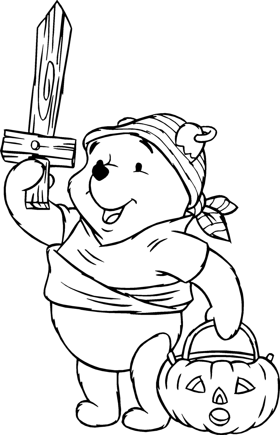 winnie the pooh bebe para colorear