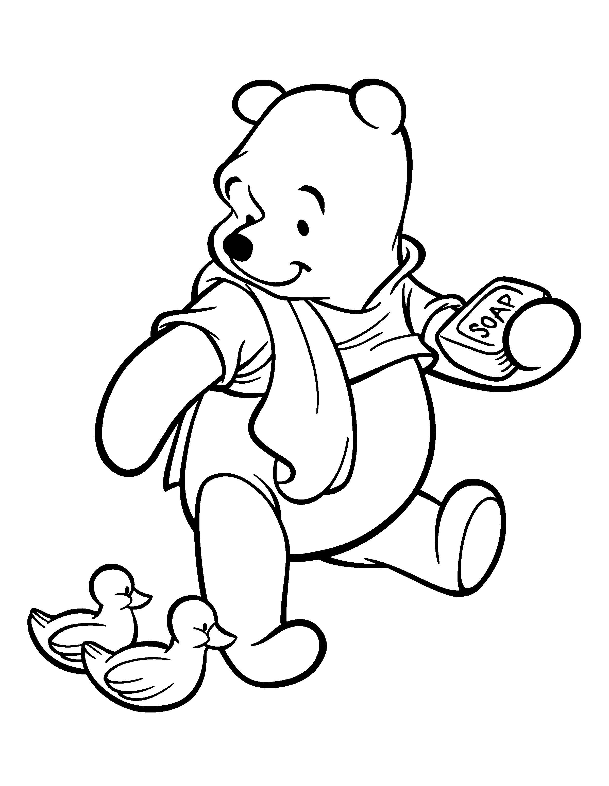 winnie the pooh para colorear