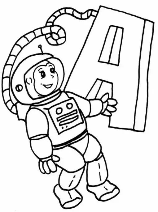 astronauta colorear
