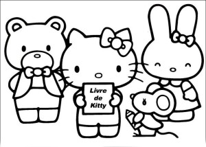 colorear hello kitty