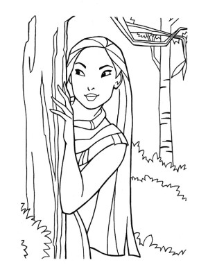 colorear pocahontas