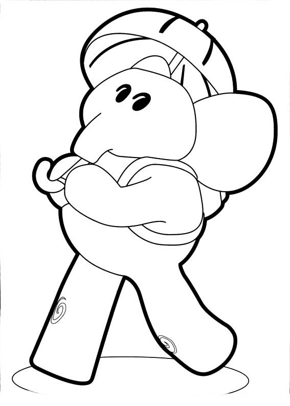 dibujo para colorear pocoyo