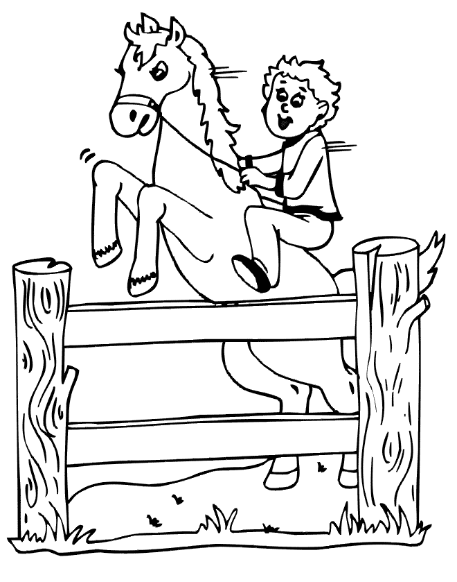 dibujos de caballos para colorear