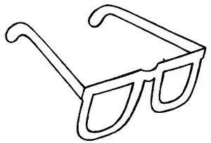 dibujos de gafas para colorear