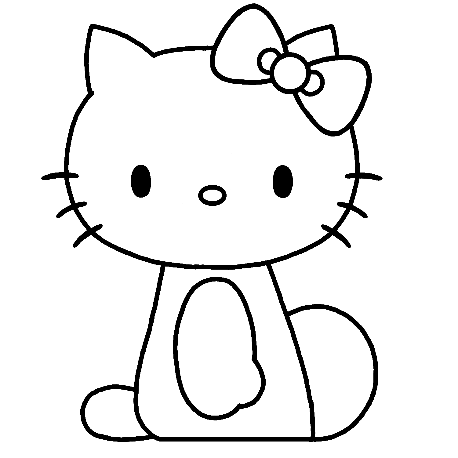 dibujos de hello kitty para imprimir