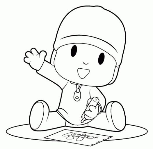 dibujos de pocoyo para colorear