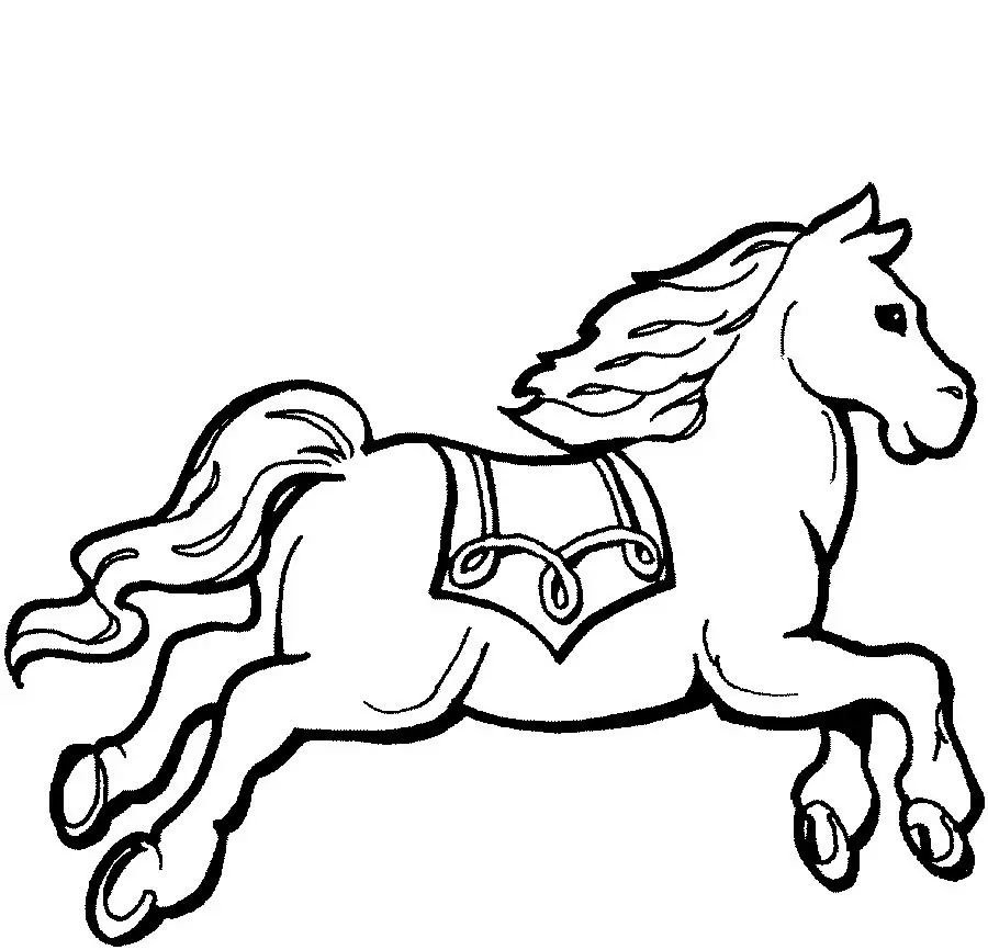 dibujos para colorear de caballos