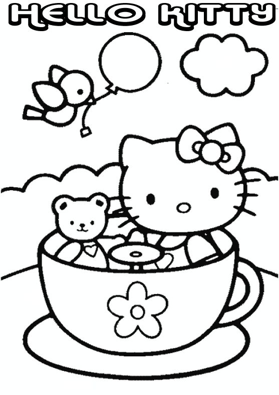 dibujos para colorear de la hello kitty