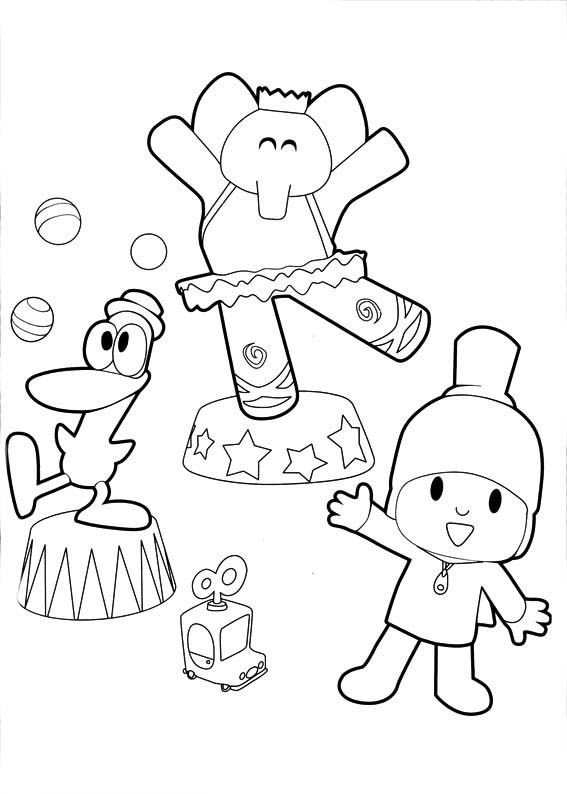 dibujos para colorear de pocoyo para imprimir