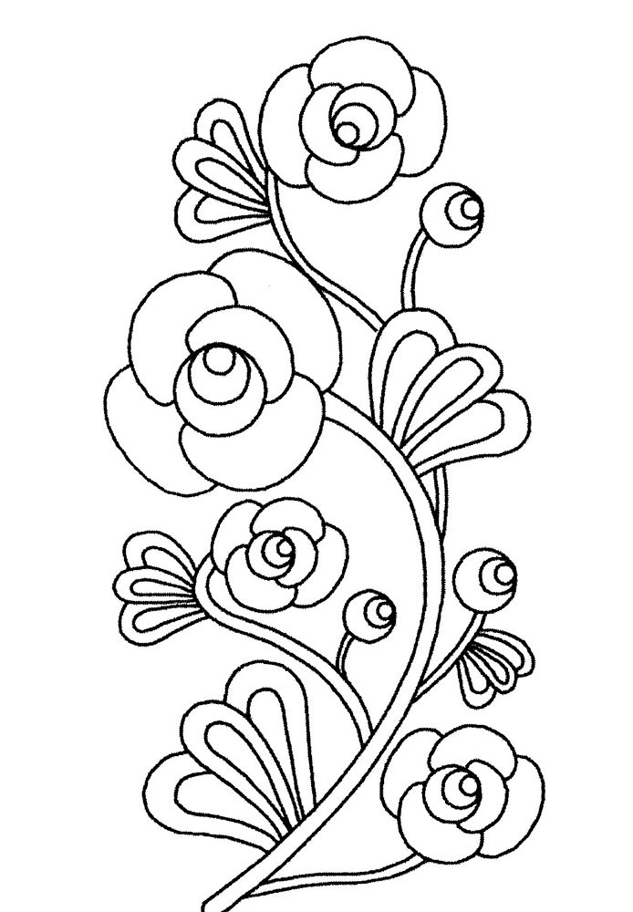 dibujos para colorear de rosas