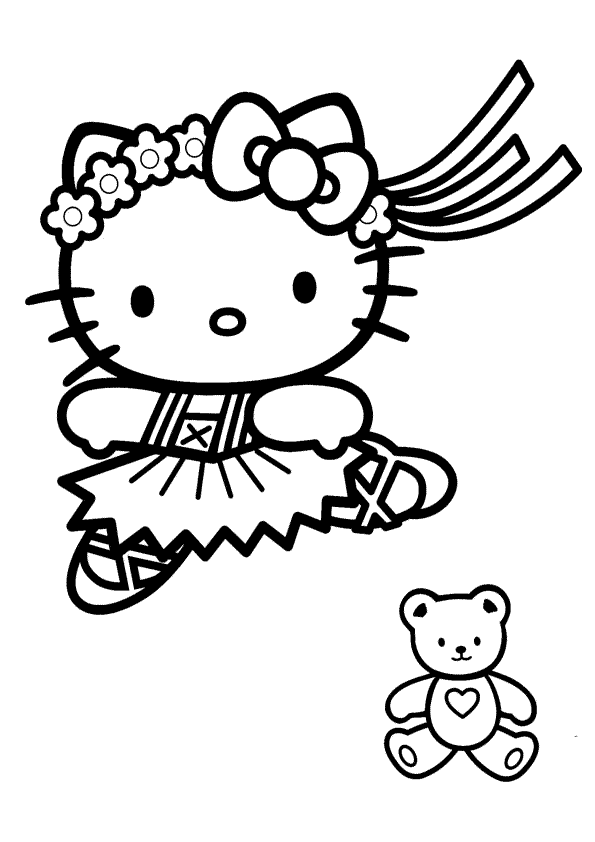 dibujos para pintar de hello kitty