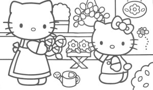 dibujos para pintar hello kitty