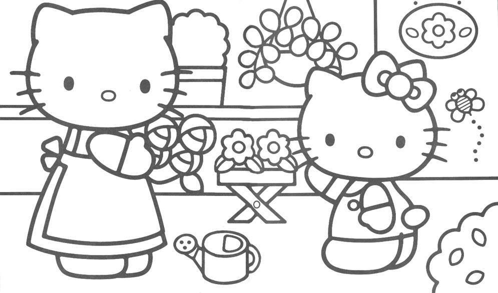 dibujos para pintar hello kitty