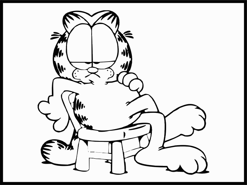 garfield imagenes gratis colorear