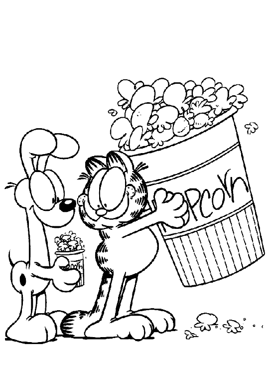 garfield imagenes para colorear