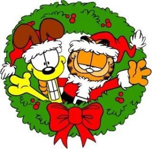 garfield navidad