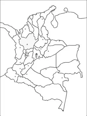  Mapa de Antioquia para colorear