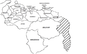 mapa de venezuela para colorear