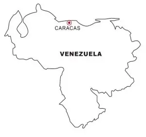 mapa de venezuela para pintar