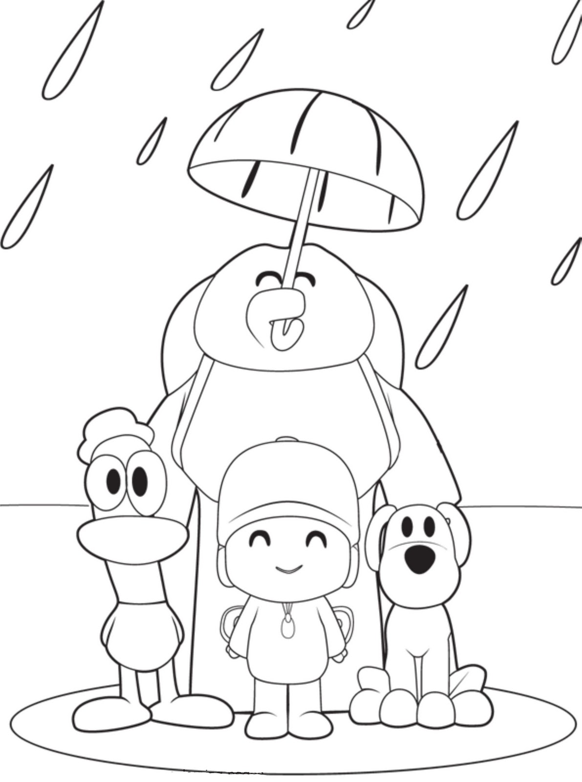 pocoyo colorear