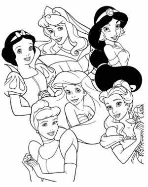 Princesas Para Pintar