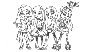 bratz para pintar