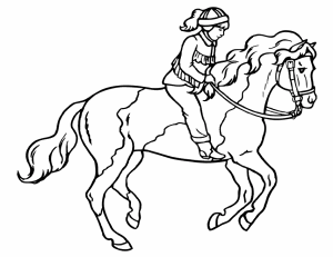 caballo para colorear