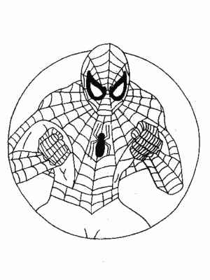 Spiderman para colorear, pintar e imprimir