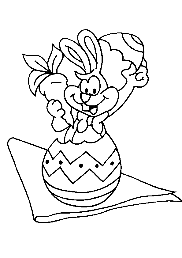 colorear huevo de pascua