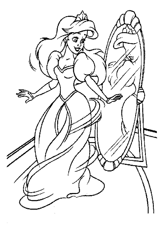 dibujo ariel para colorear