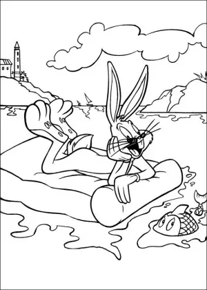 dibujo de bugs bunny para colorear