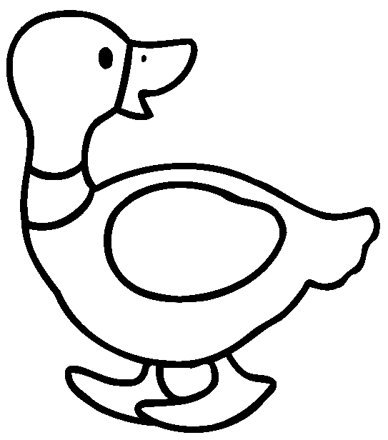 dibujo de pato para colorear
