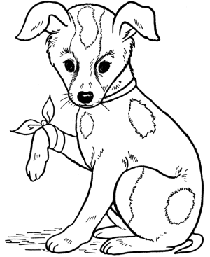 dibujo de perros para colorear