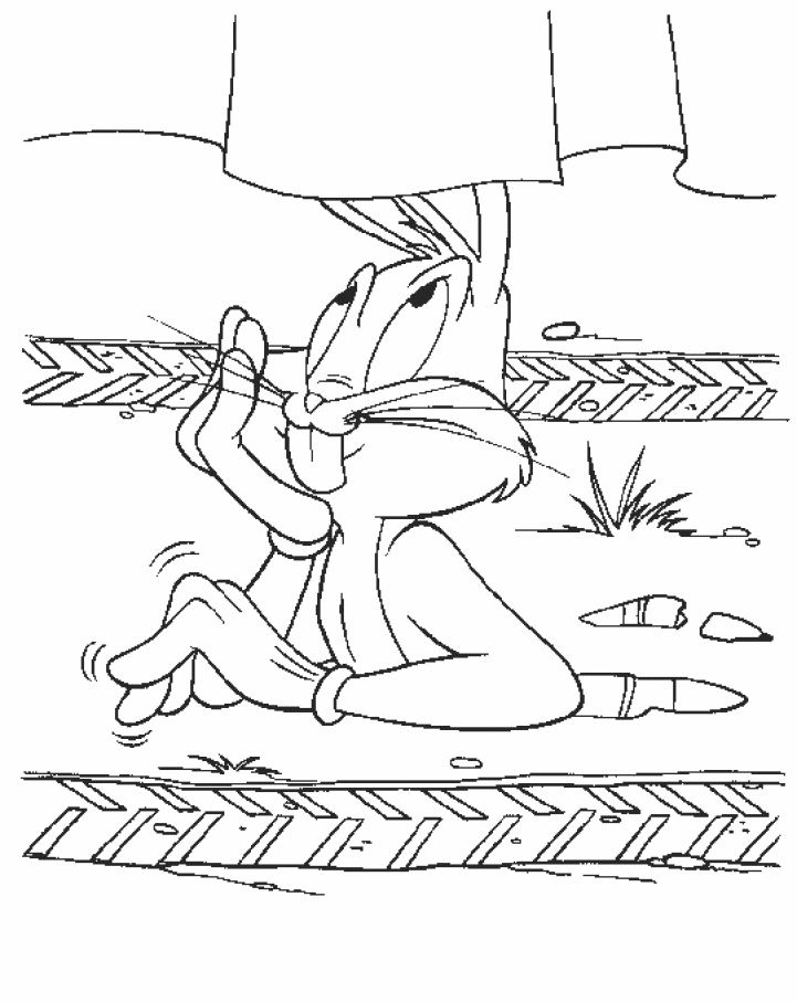 dibujo para colorear bugs bunny