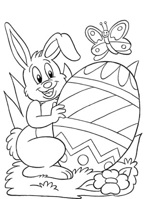 dibujo para colorear de pascua