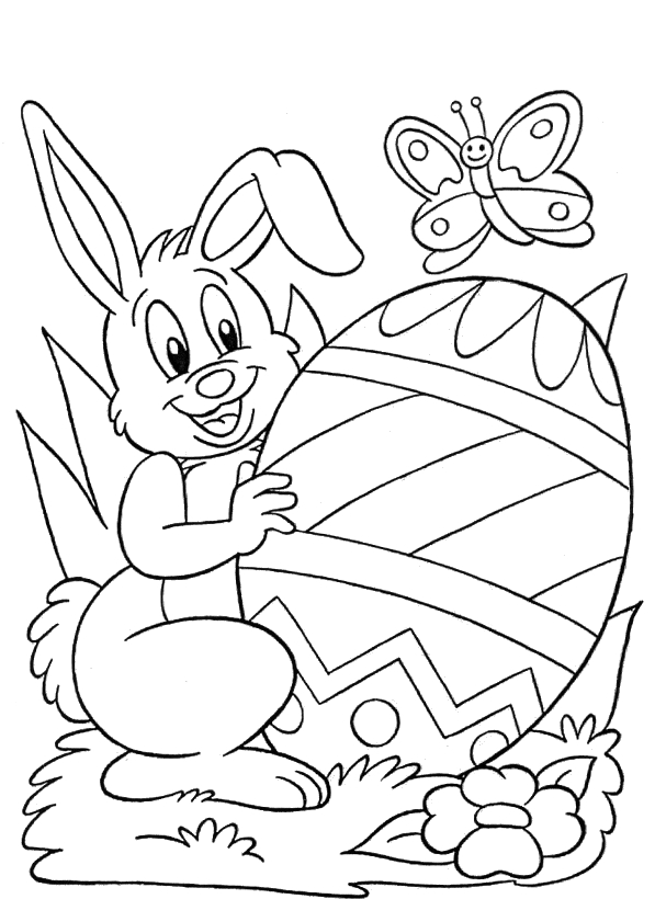 dibujo para colorear de pascua