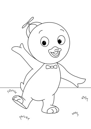 dibujo para pintar de backyardigans