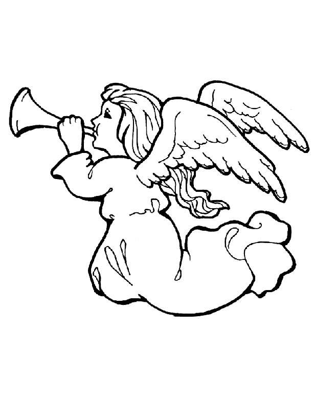 dibujos de angeles para colorear