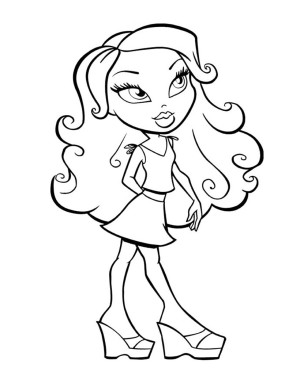 dibujos de bratz para colorear