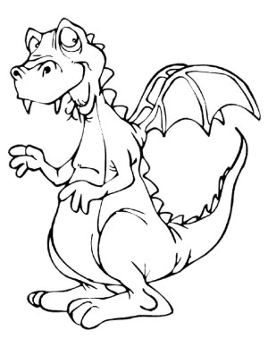 dibujos de dragones para colorear