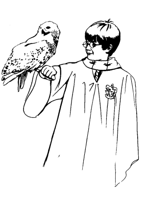 dibujos de harry potter para colorear