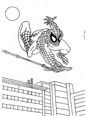 dibujos de spiderman para colorear