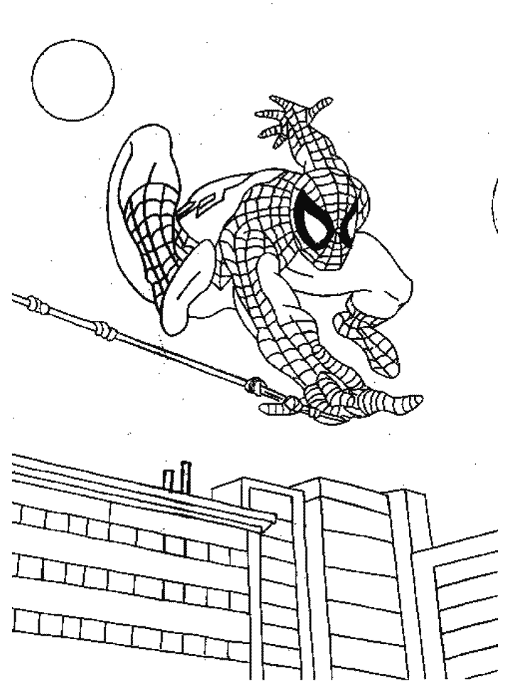 dibujos de spiderman para colorear