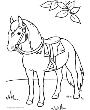 dibujos e caballos para pintar